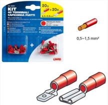 ADCESORIOS 8000692450512 - TERMINALES ROJO 0.5-1.5 MM2 45051 LAMPA